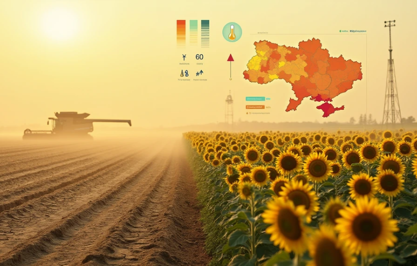 Як посуха 2025 року вплинула на урожай соняшнику в Україні регіональні відмінності
